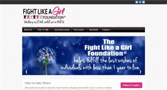 Desktop Screenshot of fightlikeagirlfoundation.org