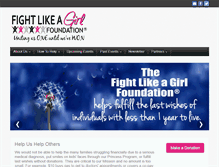 Tablet Screenshot of fightlikeagirlfoundation.org